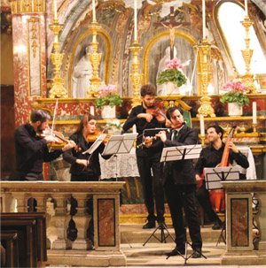 Concerto giovani Santuario Dipartimento di Musica Antica del Conservatorio di Torino
